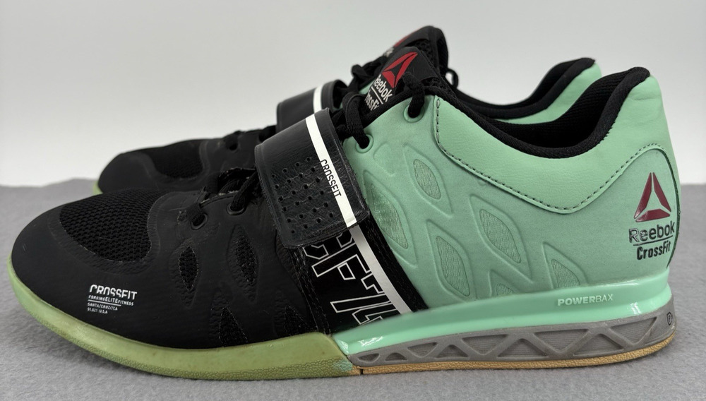 Reebok Crossfit Lifter 2.0 Mint Green Weightlifting Gym Shoe Men 7.5 M45394
